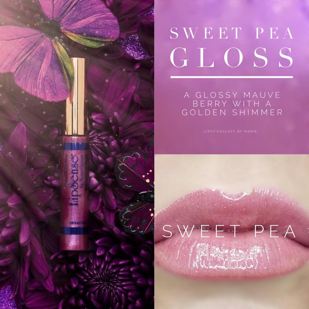 LipSense Sweet Pea Gloss NEW/SEALED